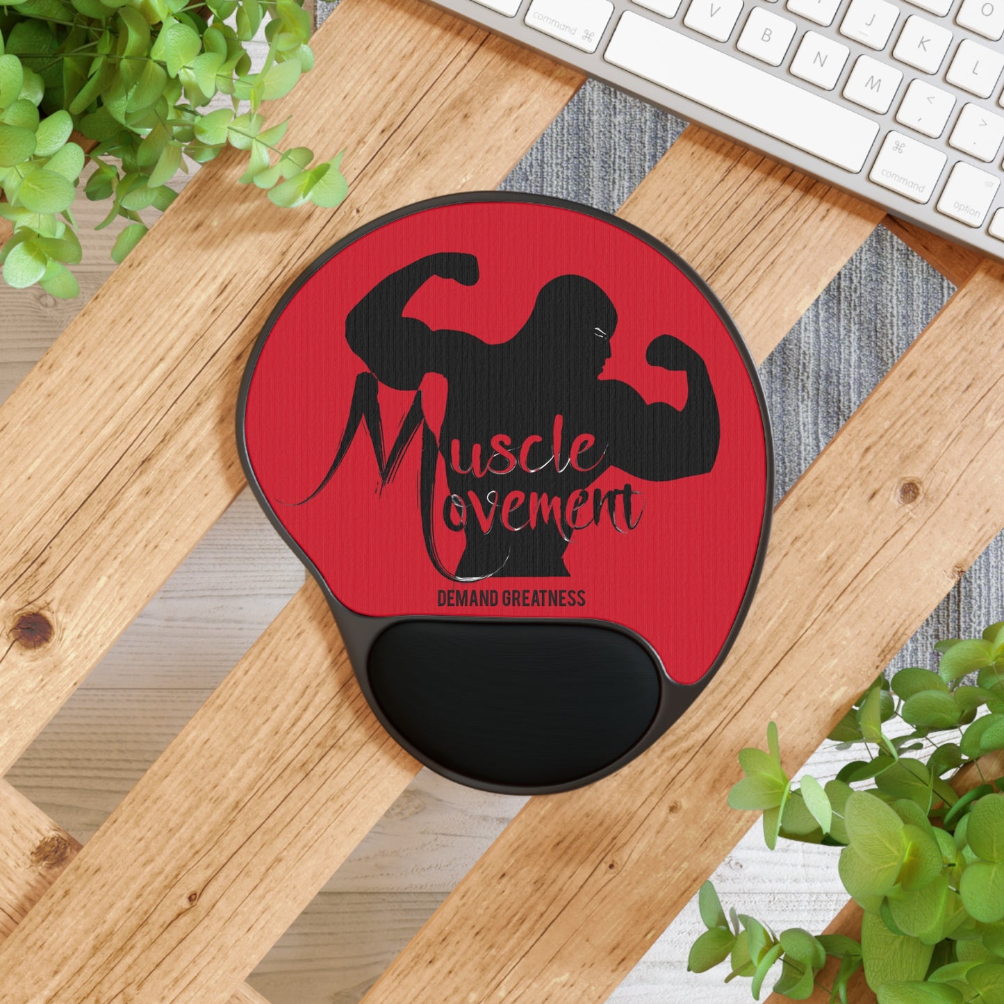 Muscle Movement Wrist Rest Mouse Pad - Demand Greatness
