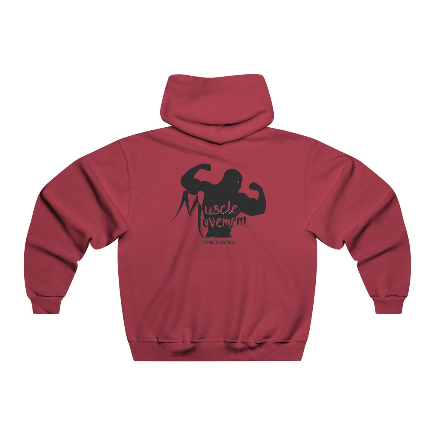 Muscle Movement Hooded Sweatshirt — Gym Bodybuilding Hoodies with Muscle Silhouette