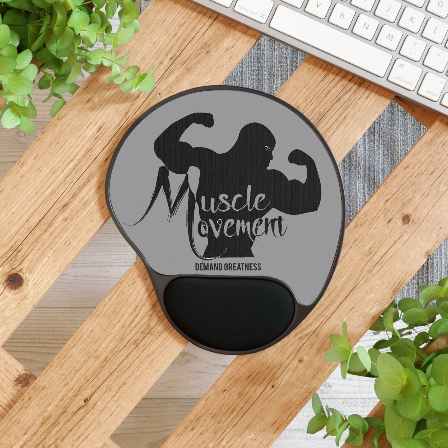 Muscle Movement Wrist Rest Mouse Pad - Demand Greatness