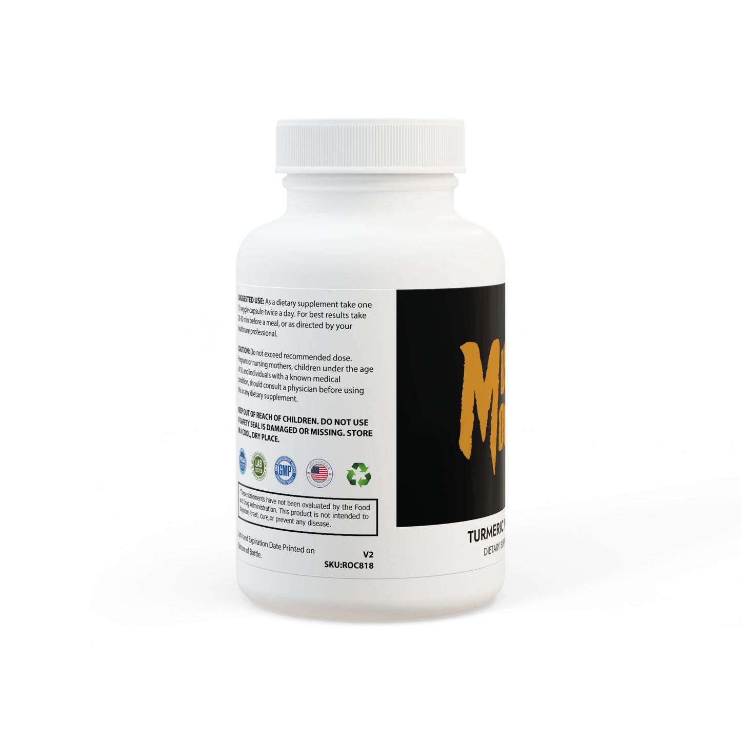 Turmeric with BioPerine® (Black Pepper Fruit Extract) Supplement (60 Capsules)