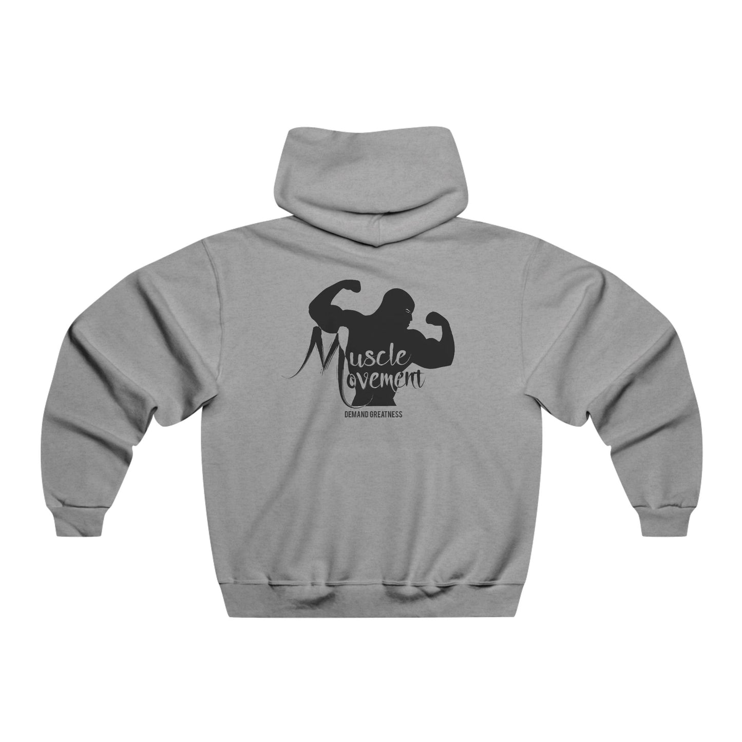 Muscle Movement Hooded Sweatshirt — Gym Bodybuilding Hoodies with Muscle Silhouette