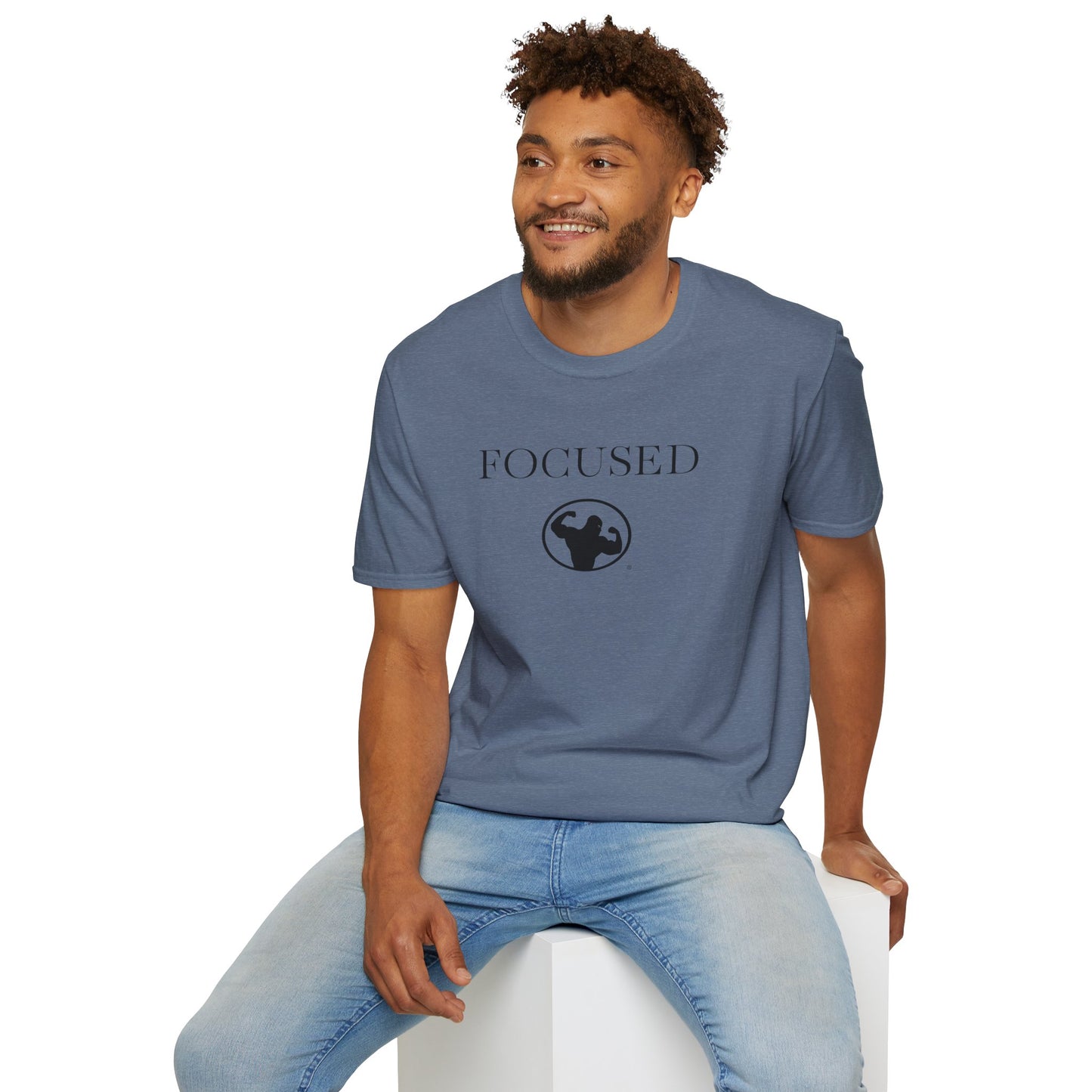 Muscle Man Focused Unisex T-Shirt