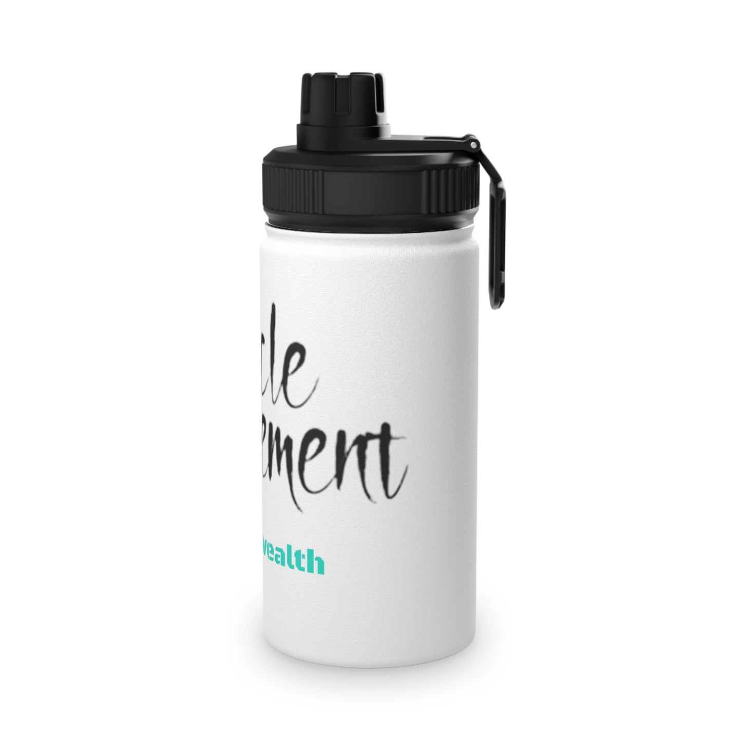 Water Bottle, Health is Wealth Print