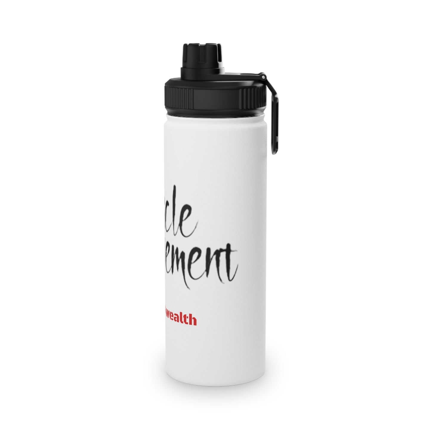 Water Bottle, Health is Wealth Print