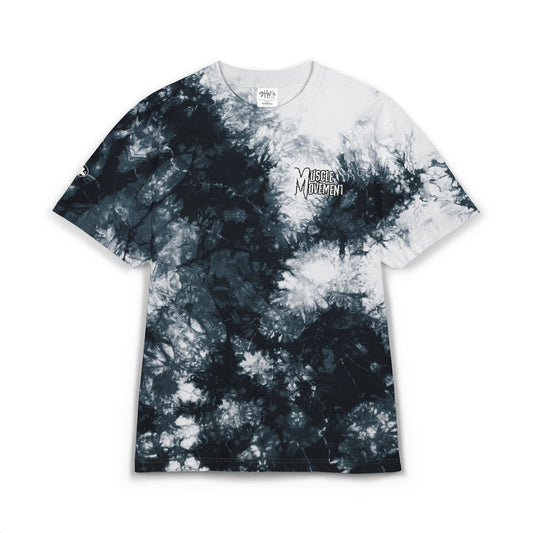 Oversized Tie-Dye T-Shirt with Embroidery, Bohemian Style Tee, Muscle Movement
