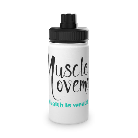 Water Bottle, Health is Wealth Print