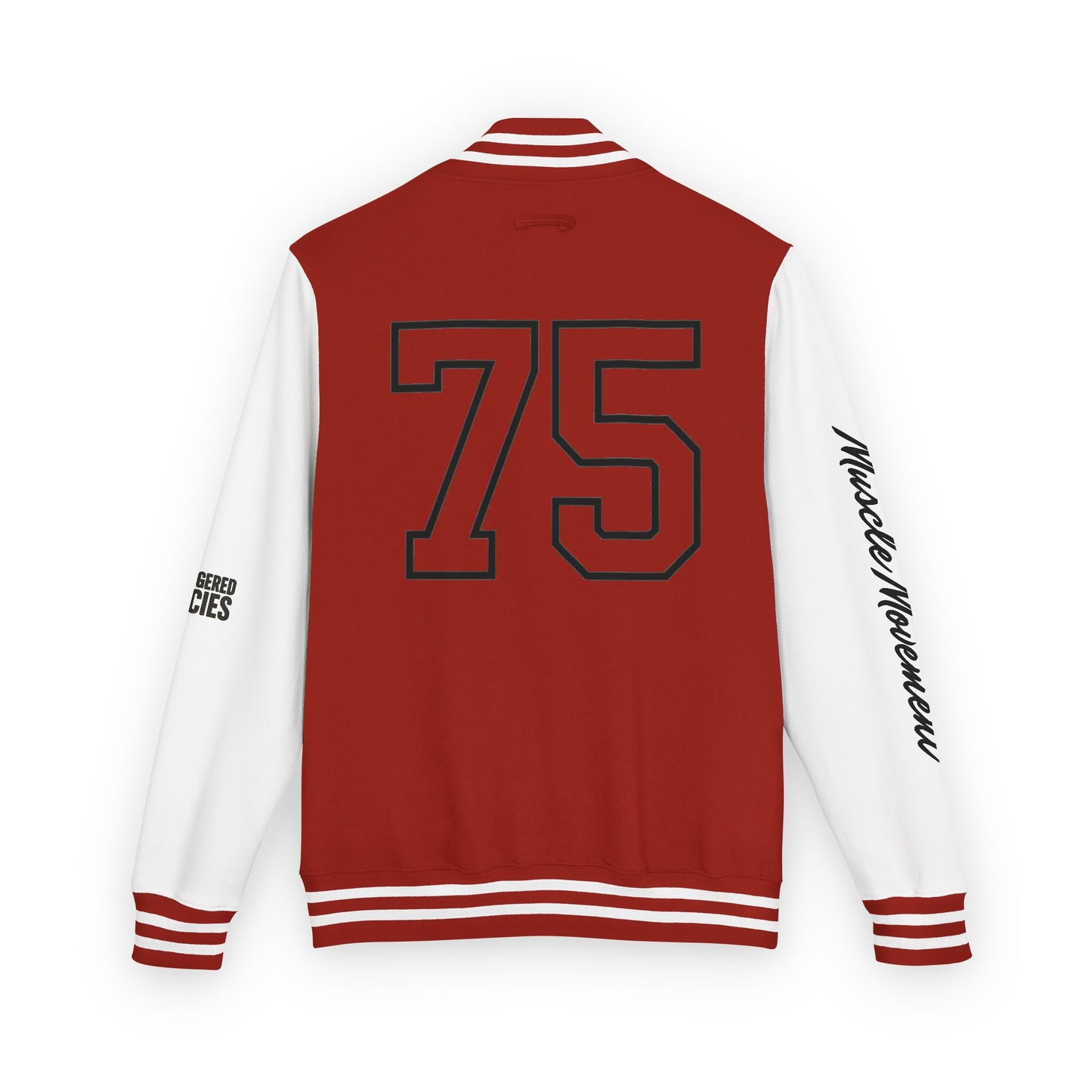 Letterman Jacket — 'Heavy is the Crown' Varsity Jacket with Number 75 Back Patch