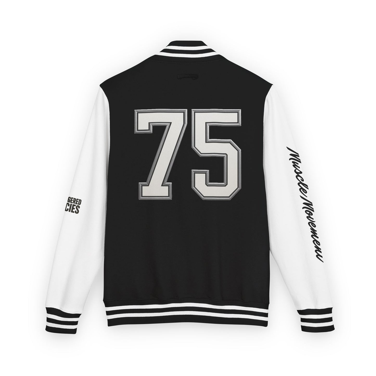 Letterman Jacket — 'Heavy is the Crown' Varsity Jacket with Number 75 Back Patch