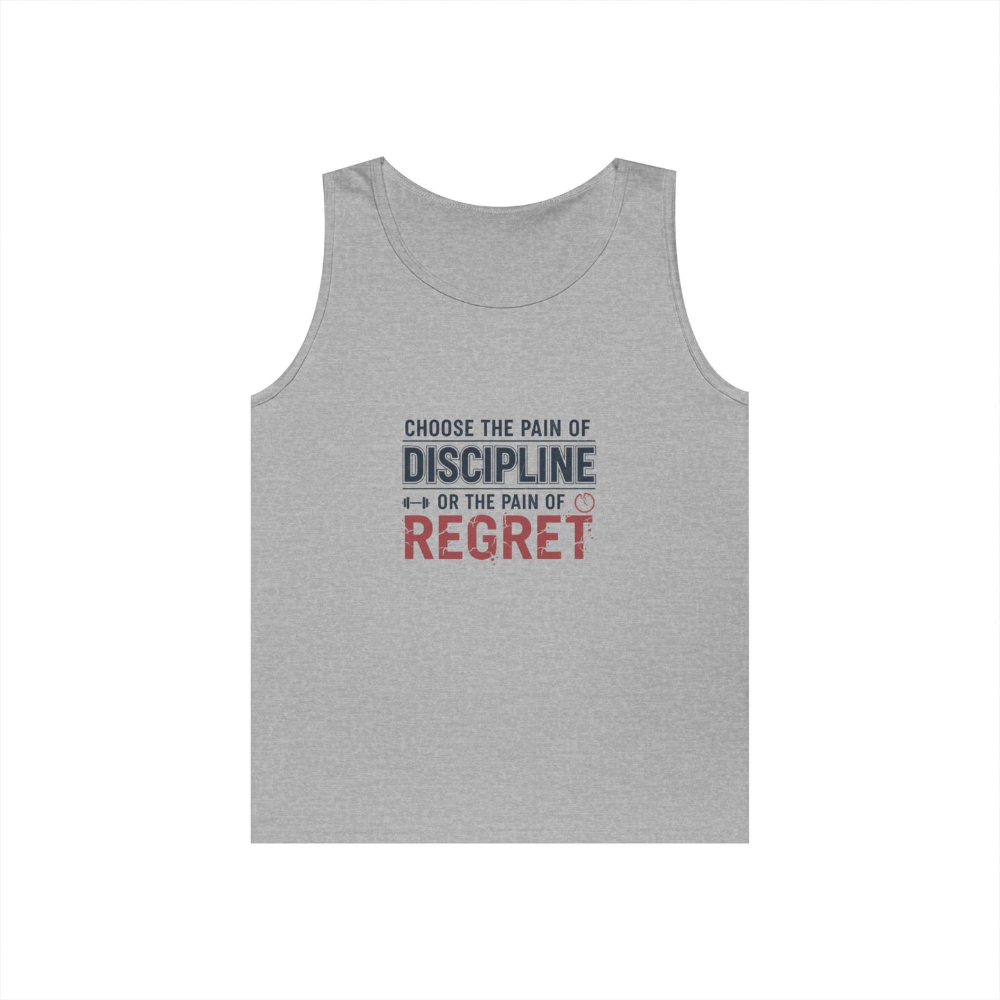 Discipline vs Regret Motivational Tank Top