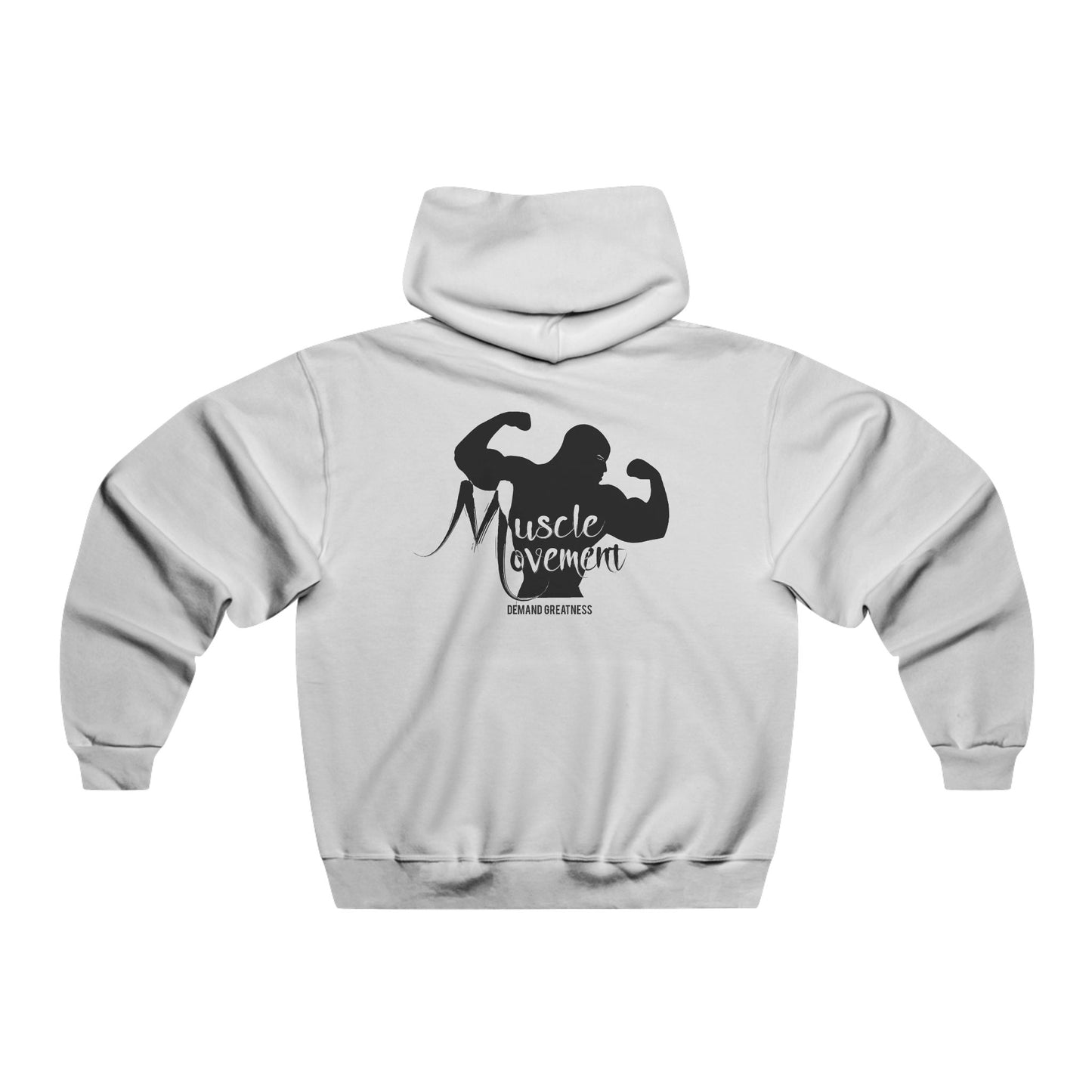 Muscle Movement Hooded Sweatshirt — Gym Bodybuilding Hoodies with Muscle Silhouette