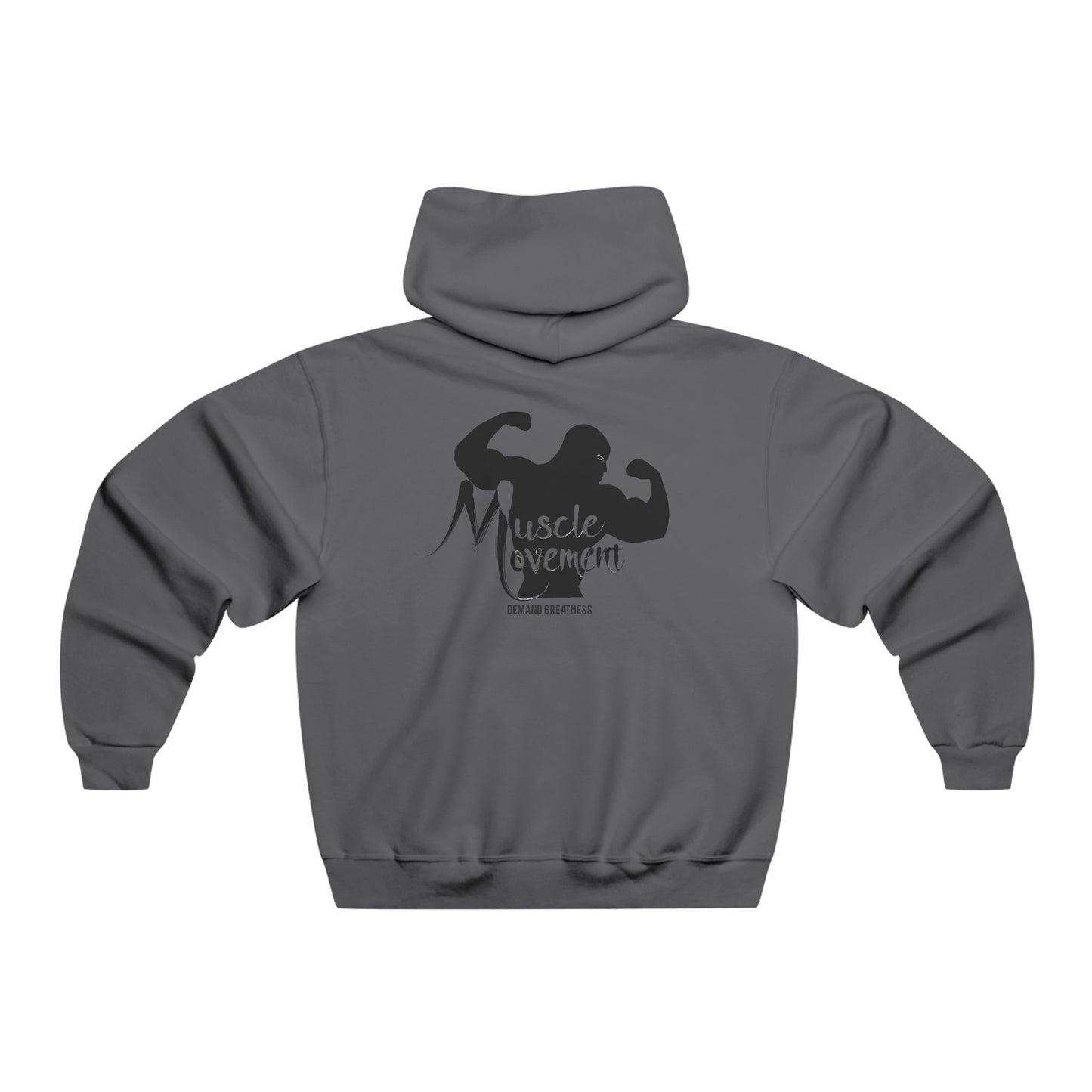 Muscle Movement Hooded Sweatshirt — Gym Bodybuilding Hoodies with Muscle Silhouette