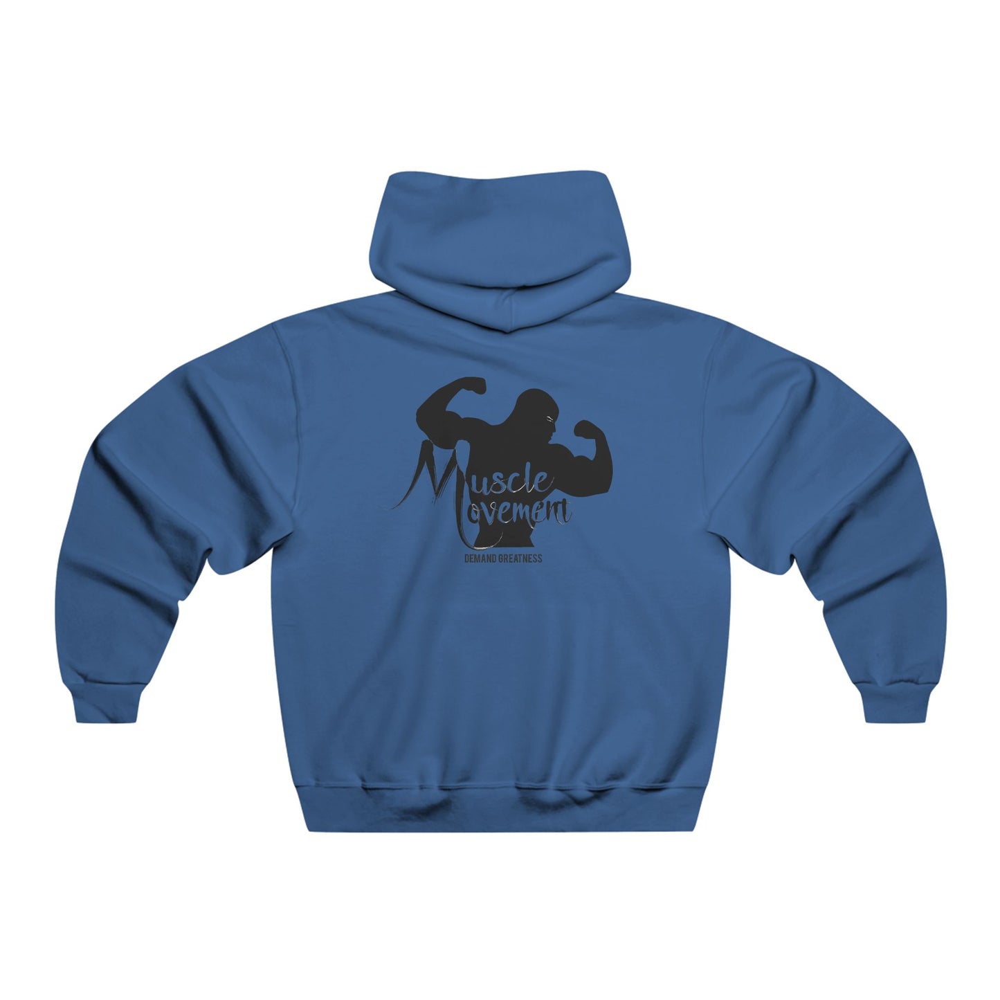 Muscle Movement Hooded Sweatshirt — Gym Bodybuilding Hoodies with Muscle Silhouette