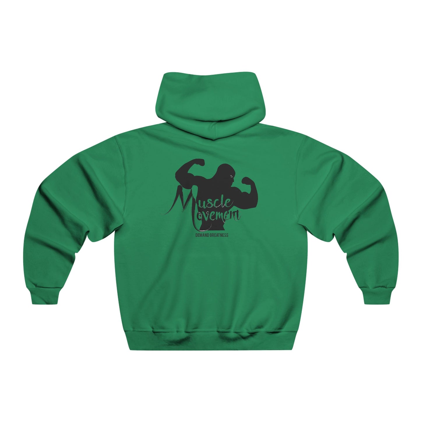 Muscle Movement Hooded Sweatshirt — Gym Bodybuilding Hoodies with Muscle Silhouette
