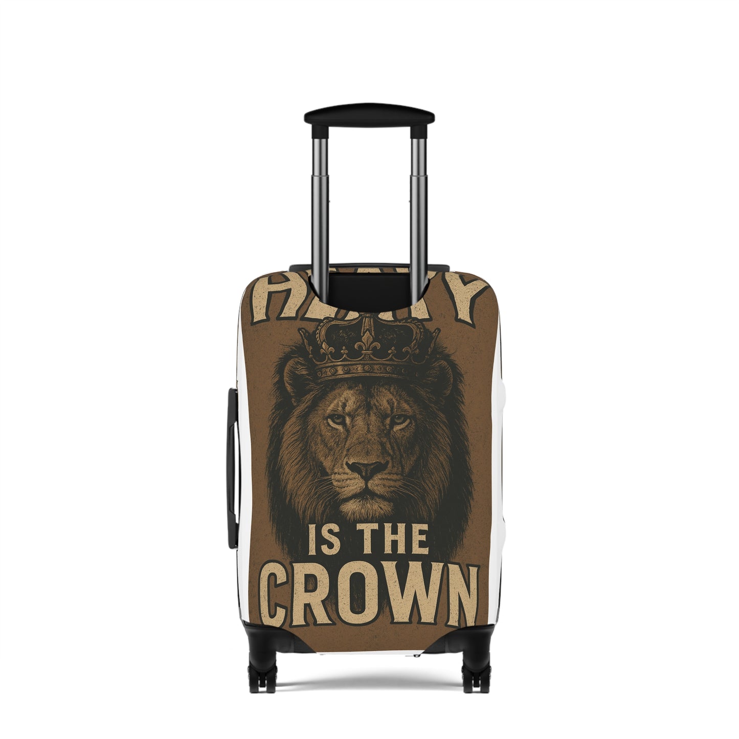 Luggage Cover — Vintage Gym Animal Designs ("Muscle Movement" Gorilla & Lion "The Crown")