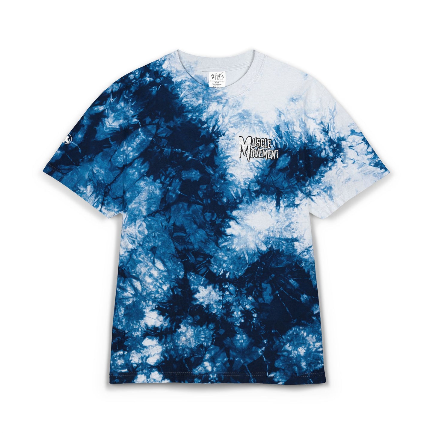 Oversized Tie-Dye T-Shirt with Embroidery, Bohemian Style Tee, Muscle Movement