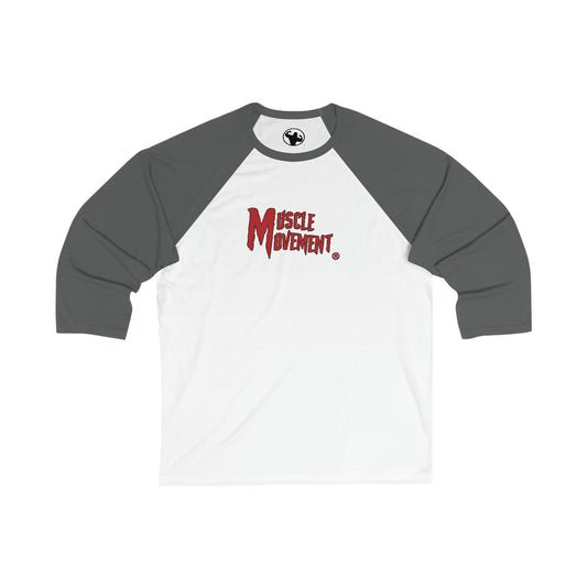 Muscle Movement Unisex 3/4 Sleeve Baseball Tee