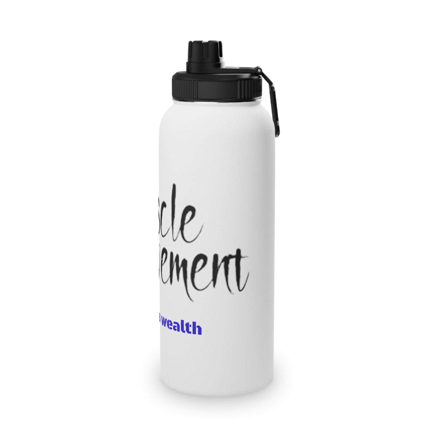 Water Bottle, Health is Wealth Print