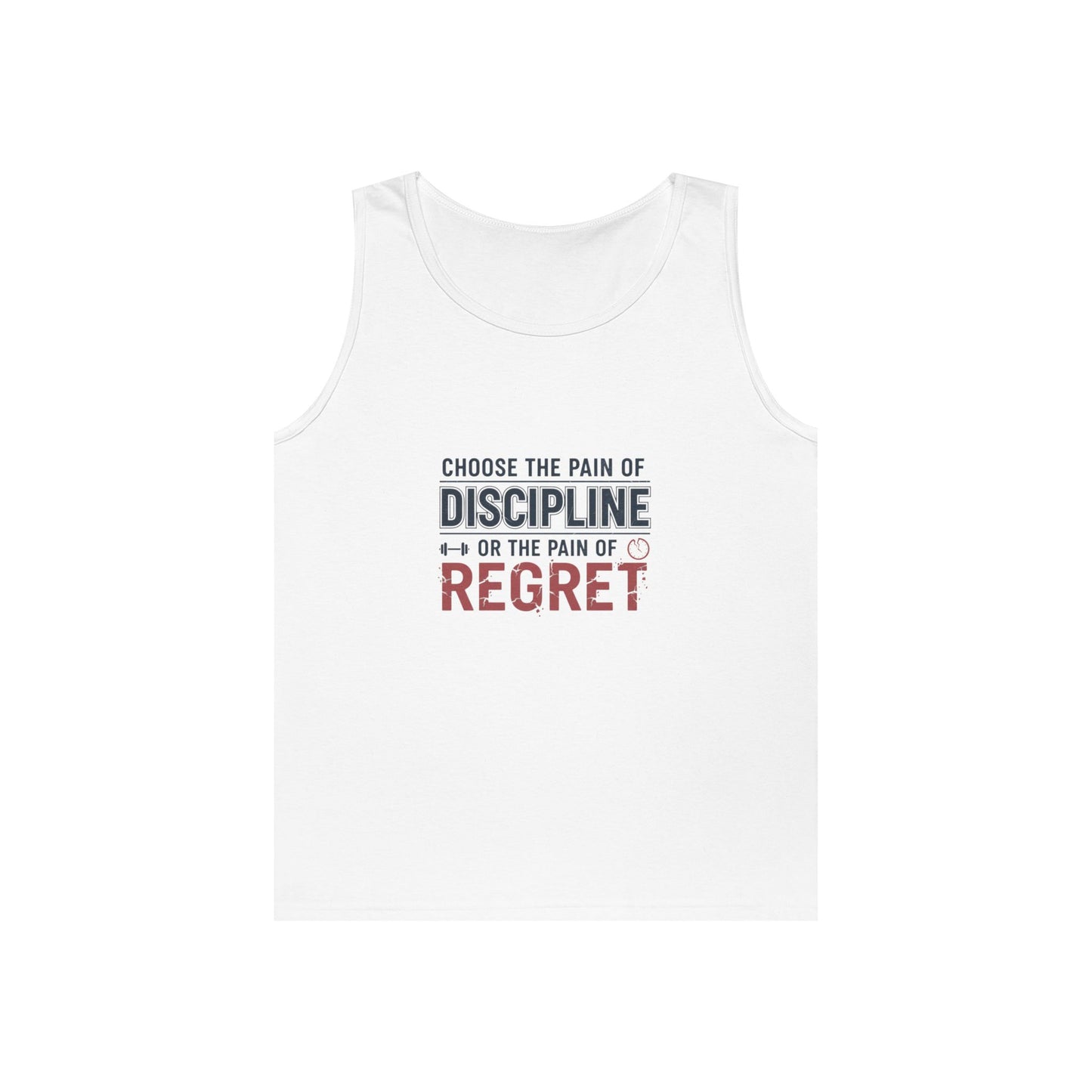 Discipline vs Regret Motivational Tank Top