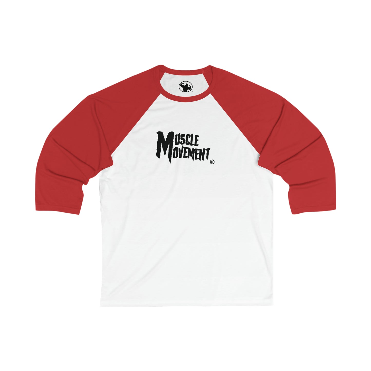 Muscle Movement Unisex 3/4 Sleeve Baseball Tee