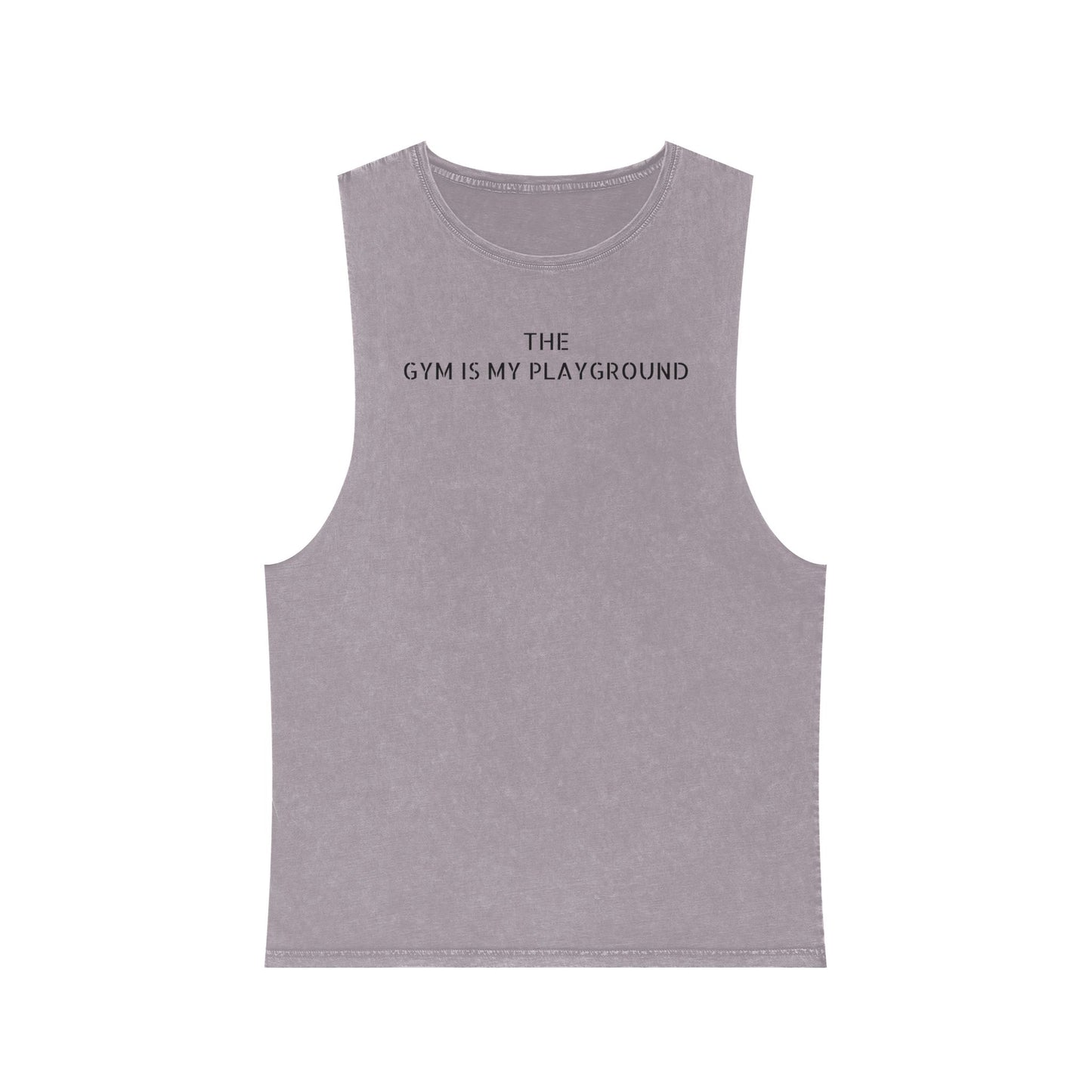 Stonewash Gym Tank Top, (The Gym Is My Playground)