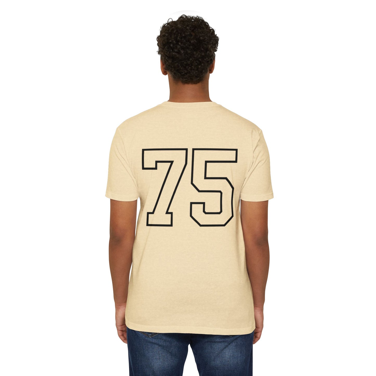 Discipline or Regret T-Shirt — Motivational Workout Tee with “Choose the Pain of Discipline or the Pain of Regret” & Back Number 75