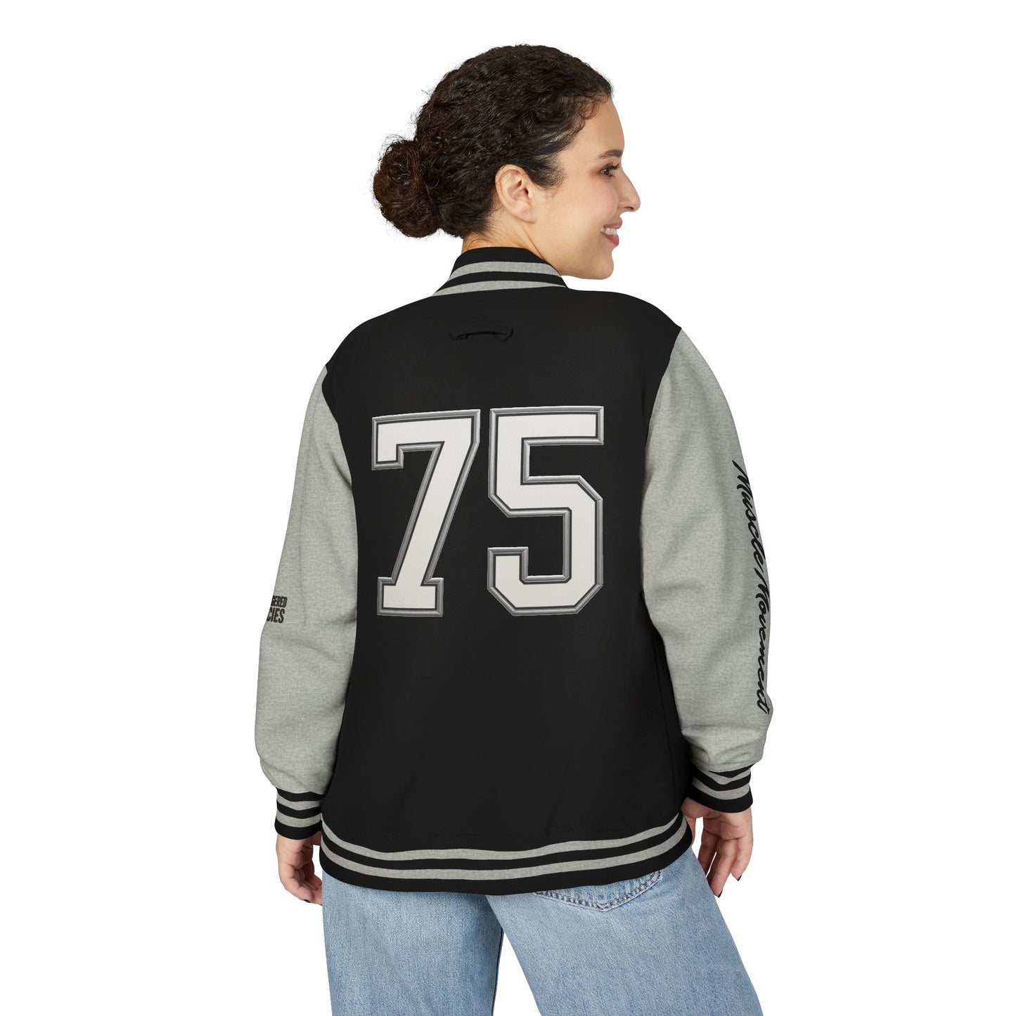 Letterman Jacket — 'Heavy is the Crown' Varsity Jacket with Number 75 Back Patch
