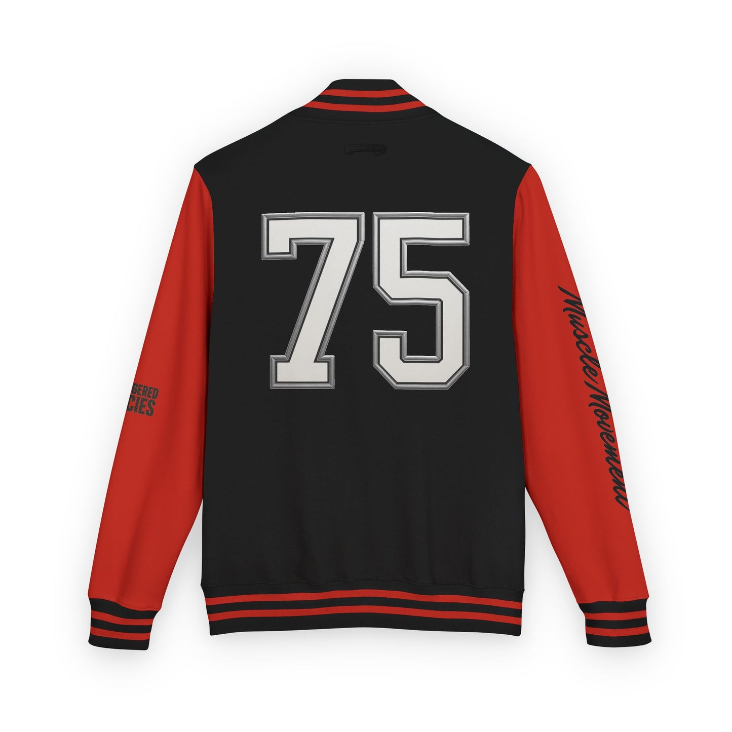 Letterman Jacket — 'Heavy is the Crown' Varsity Jacket with Number 75 Back Patch