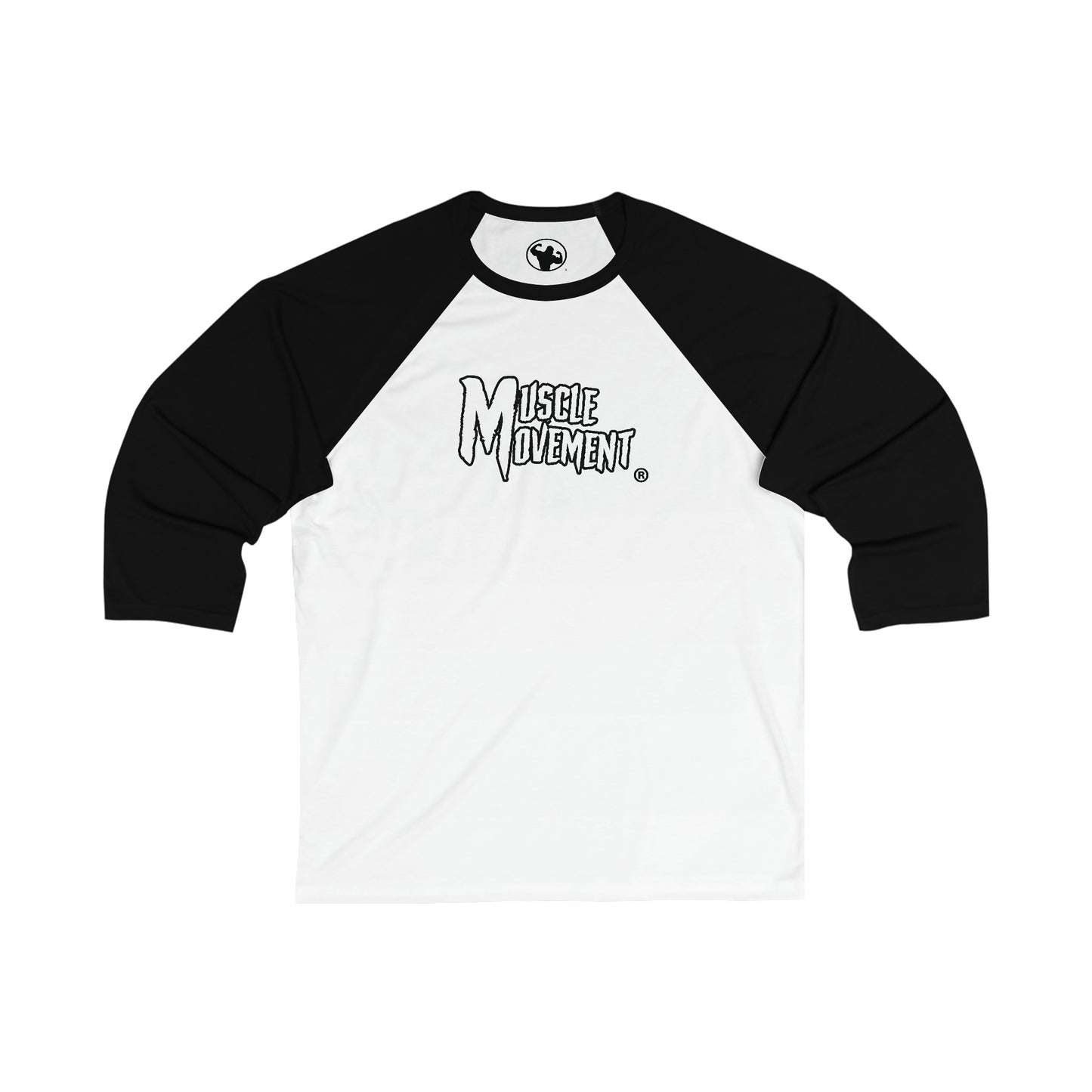 Muscle Movement Unisex 3/4 Sleeve Baseball Tee