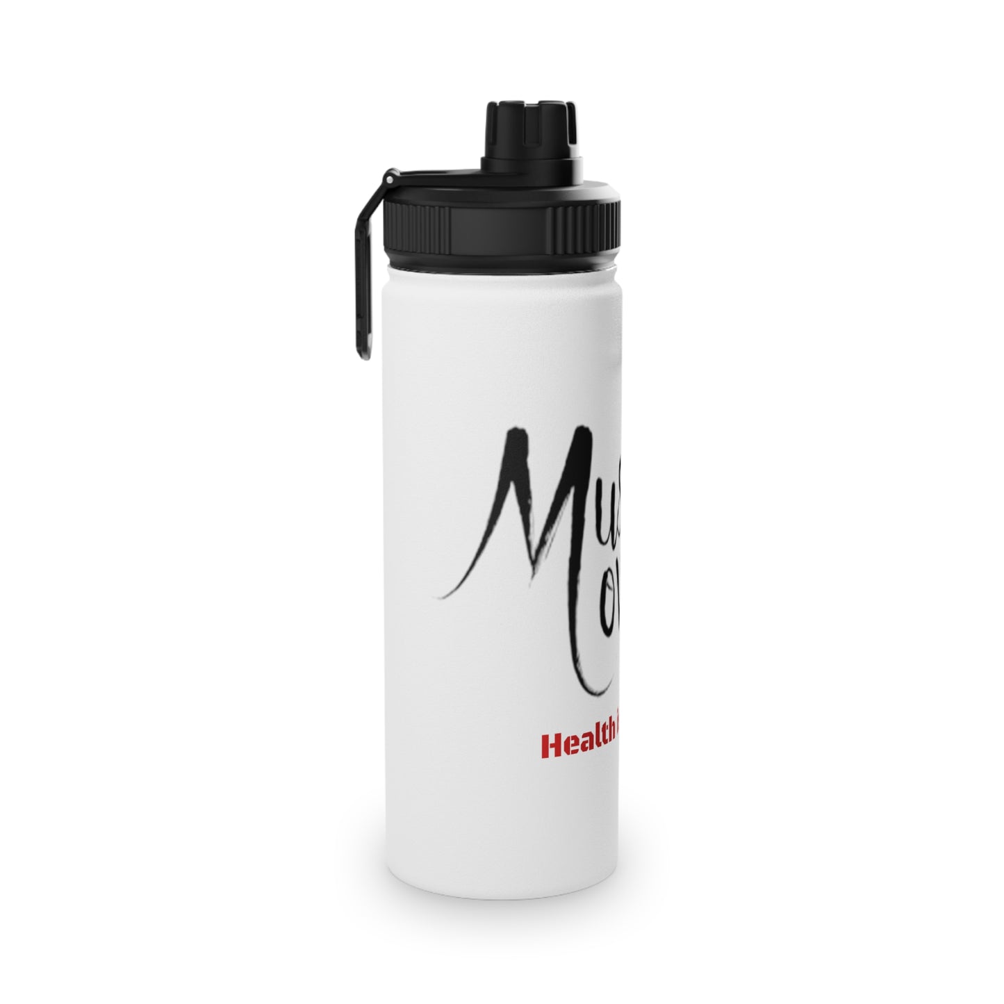 Water Bottle, Health is Wealth Print
