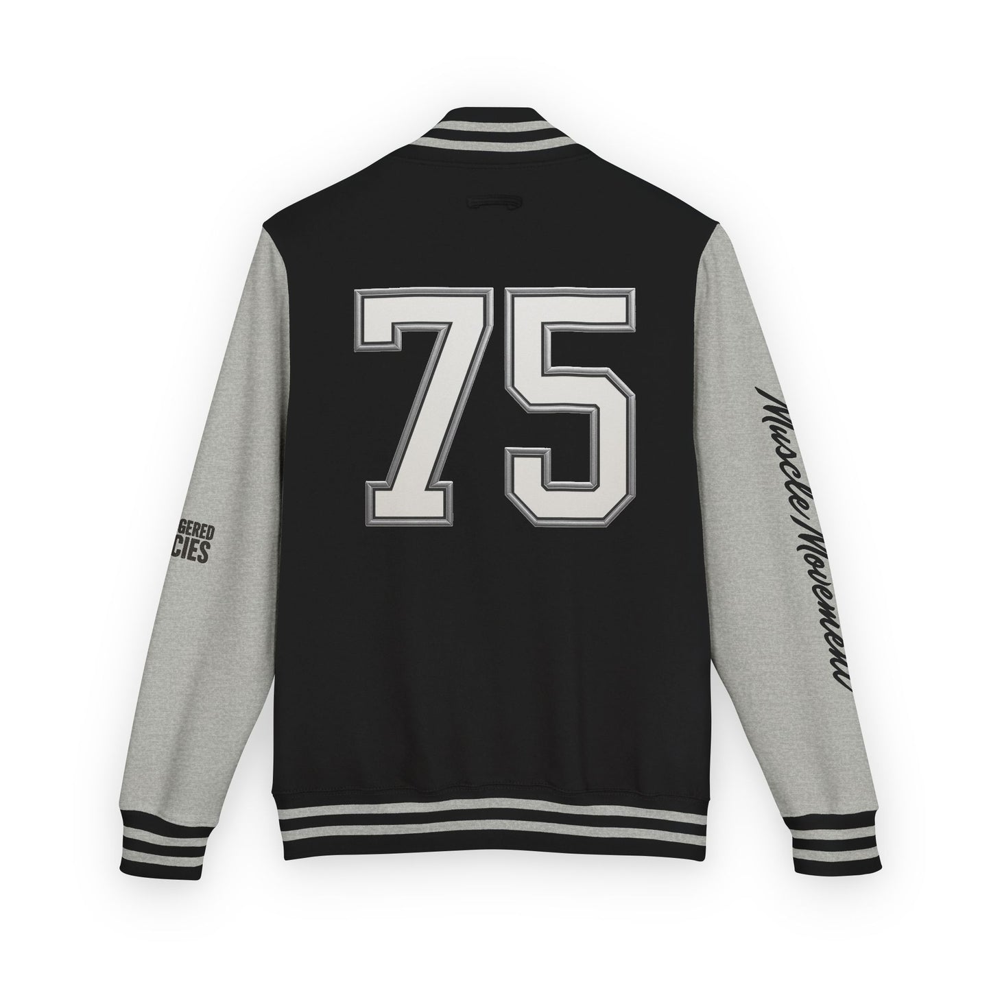 Letterman Jacket — 'Heavy is the Crown' Varsity Jacket with Number 75 Back Patch